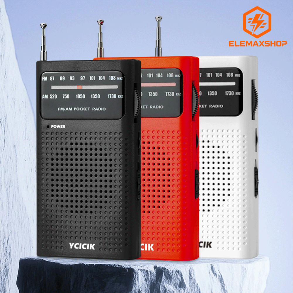 Small Radios Portable AM FM, Radio Portable for Home Outdoor, Transistor radios 2AA Battery Operated with Best Reception, Loud Speaker, Small Gifts for Seniors Elderly (white)