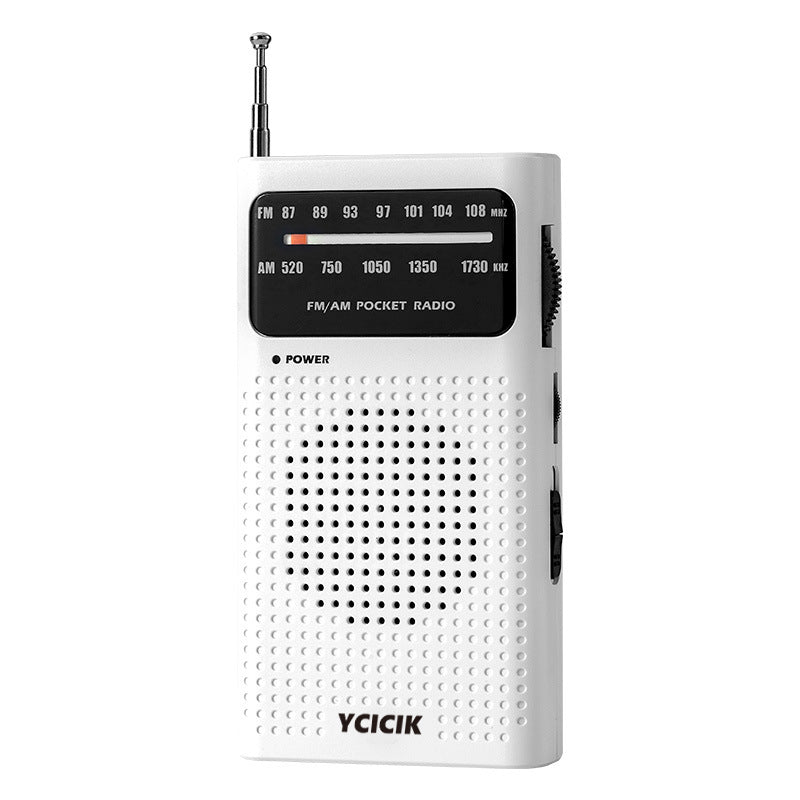 Small Radios Portable AM FM, Radio Portable for Home Outdoor, Transistor radios 2AA Battery Operated with Best Reception, Loud Speaker, Small Gifts for Seniors Elderly (white)